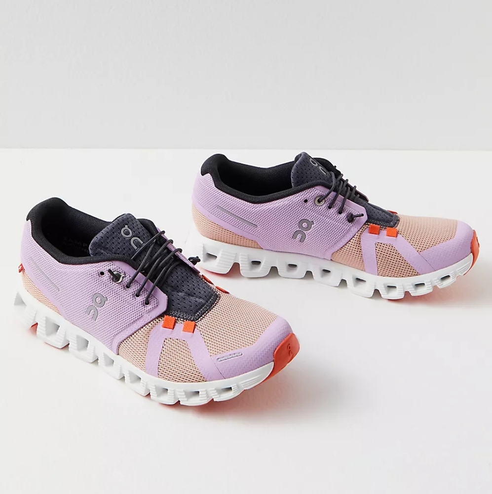 On Running Cloud 5 Push Women's Sneakers NEW Size 9 Fiji/Rose - Picture 4 of 14